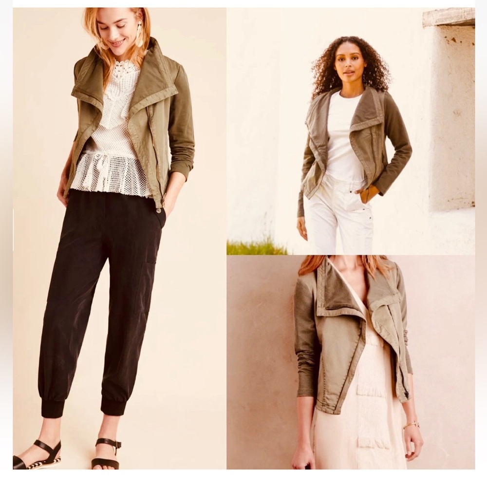 Anthropologie Marrakech Cypress Moto Jacket Size Small